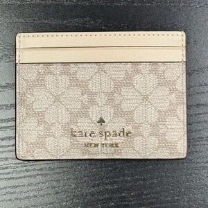 Kate Spade Taupe Card Holder NWT